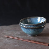 青灰釉めし碗