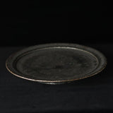 黒志野リム8寸皿