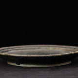 黒志野リム8寸皿