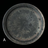 黒志野リム8寸皿