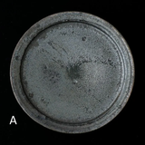 黒志野リム7寸皿
