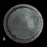 黒志野リム7寸皿